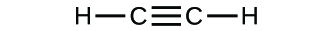 Figure B shows two carbon atoms that are each triple bonded to each other as well as singly bonded to one hydrogen atom each